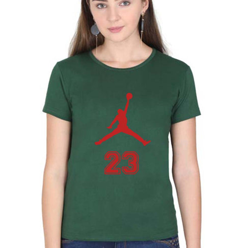 Michael Jordan T-Shirt for Women-Dark Green-Ektarfa.online