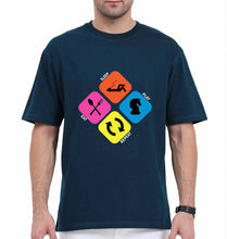 Load image into Gallery viewer, Play Chess Oversized T-Shirt for Men-Petrol Blue-Ektarfa.online
