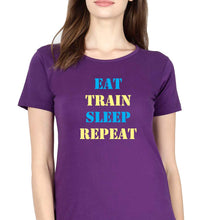 Load image into Gallery viewer, Gym T-Shirt for Women-Purple-Ektarfa.online
