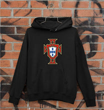 Load image into Gallery viewer, Portugal Football Unisex Hoodie for Men/Women-S(40 Inches)-Black-Ektarfa.online
