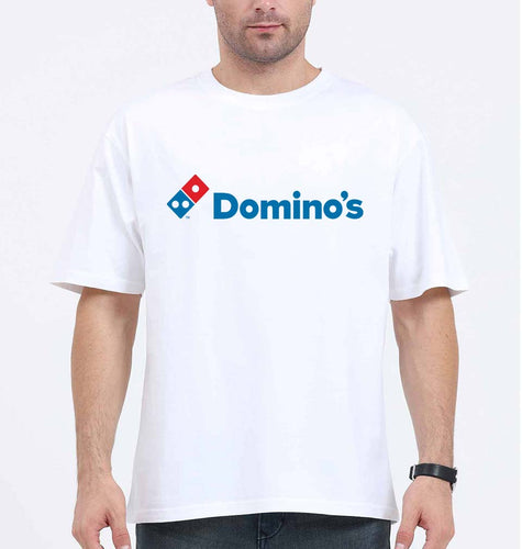Domino's Oversized T-Shirt for Men-White-Ektarfa.online