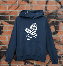 Load image into Gallery viewer, Runner RunningUnisex Hoodie for Men/Women-Navy Blue-Ektarfa.online

