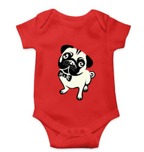 Load image into Gallery viewer, Pug Dog Kids Romper For Baby Boy/Girl-0-5 Months(18 Inches)-Red-Ektarfa.online
