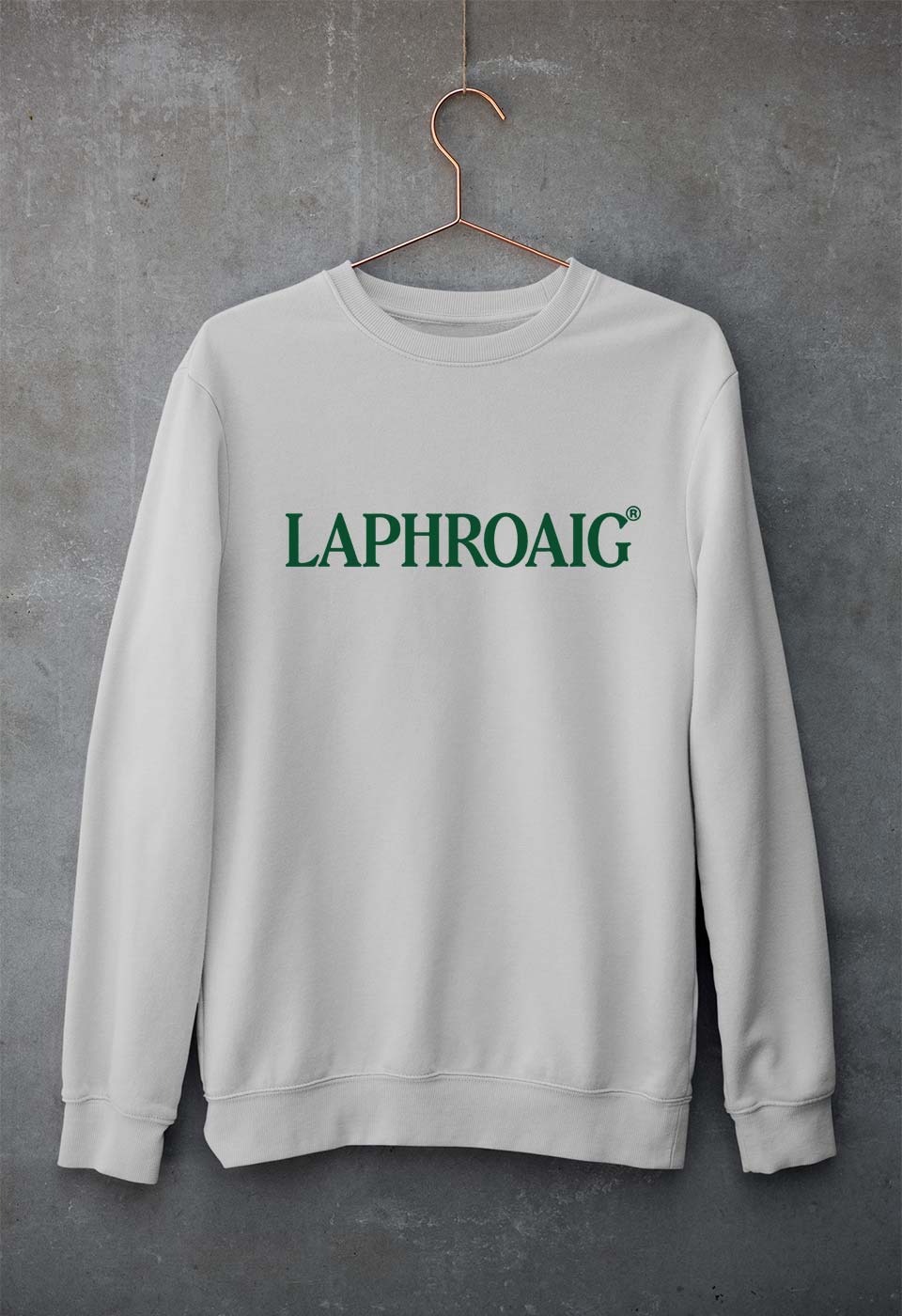 Laphroaig Unisex Sweatshirt for Men/Women-Grey Melange-Ektarfa.online