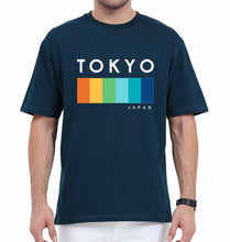 Load image into Gallery viewer, Tokyo Japan Oversized T-Shirt for Men-Petrol Blue-Ektarfa.online
