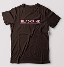 Load image into Gallery viewer, Black Pink Kpop T-Shirt for Men-Coffee Brown-Ektarfa.online
