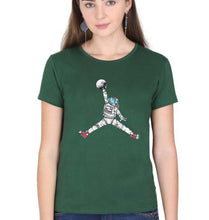Load image into Gallery viewer, Jorden Space Dunk T-Shirt for Women-Dark Green-Ektarfa.online
