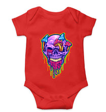 Load image into Gallery viewer, Trippy Psychedelic Skull Romper For Baby Boy/Girl-RED-Ektarfa.online
