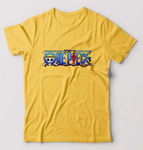 Load image into Gallery viewer, One Piece T-Shirt for Men-Golden Yellow-Ektarfa.online

