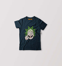 Load image into Gallery viewer, Rick and Morty Kids T-Shirt for Boy/Girl-Petrol blue-Ektarfa.online
