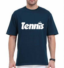 Load image into Gallery viewer, Tennis Oversized T-Shirt for Men-Petrol Blue-Ektarfa.online
