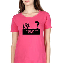 Load image into Gallery viewer, Rum Funny T-Shirt for Women-Pink-Ektarfa.online
