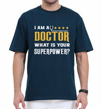 Load image into Gallery viewer, Doctor Oversized T-Shirt for Men-Petrol Blue-Ektarfa.online
