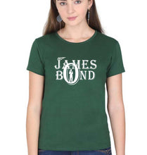 Load image into Gallery viewer, James Bond (007) T-Shirt for Women-Dark Green-Ektarfa.online
