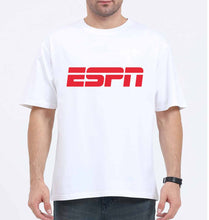 Load image into Gallery viewer, ESPN Oversized T-Shirt for Men-White-Ektarfa.online
