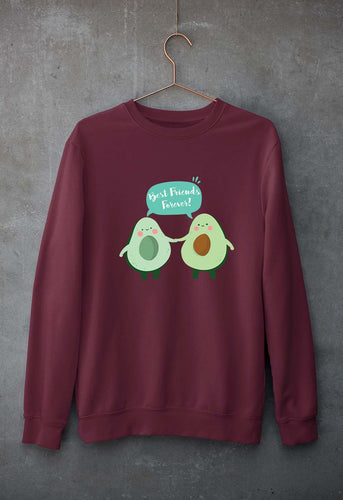 Avocado BFF Unisex Sweatshirt for Men/Women-Maroon-Ektarfa.online