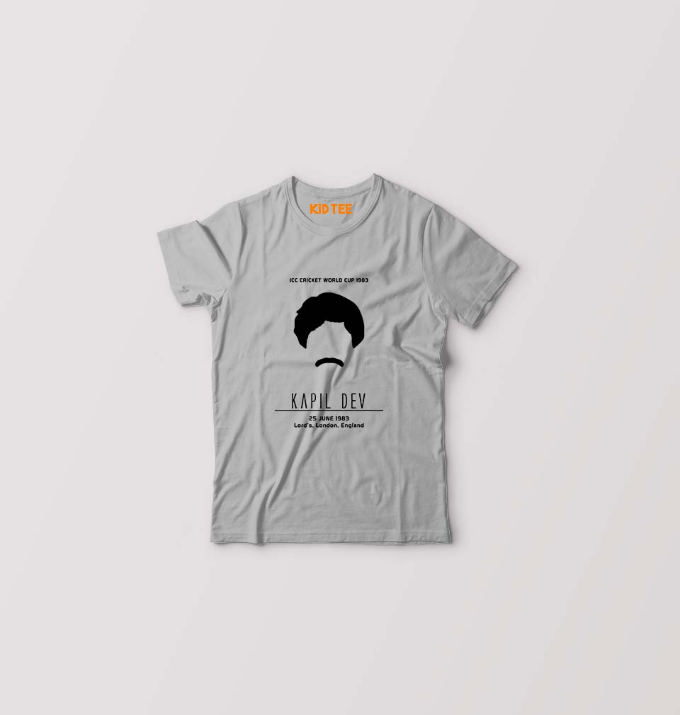 Kapil Dev Kids T-Shirt for Boy/Girl-Grey-Ektarfa.online