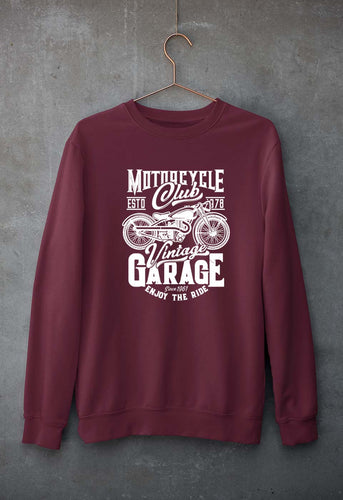 Motorcycle Unisex Sweatshirt for Men/Women-Maroon-Ektarfa.online
