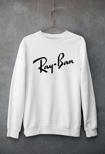 Ray-Ban Unisex Sweatshirt for Men/Women-White-Ektarfa.online