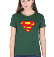 Load image into Gallery viewer, Superman T-Shirt for Women-Dark Green-Ektarfa.online

