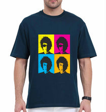 Load image into Gallery viewer, Bob Dylan Oversized T-Shirt for Men-Petrol Blue-Ektarfa.online
