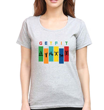 Load image into Gallery viewer, Gym T-Shirt for Women-Grey Melange-Ektarfa.online
