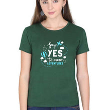 Load image into Gallery viewer, Travel Adventures T-Shirt for Women-Dark Green-Ektarfa.online
