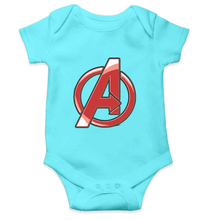 Load image into Gallery viewer, Avenger Logo Kids Romper Kids Romper For Baby Boy/Girl-0-5 Months(18 Inches)-Sky Blue-Ektarfa.online
