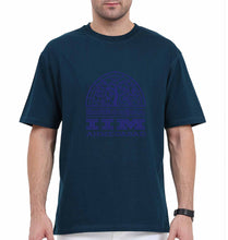 Load image into Gallery viewer, IIM Ahmedabad Oversized T-Shirt for Men-Navy Blue-Ektarfa.online
