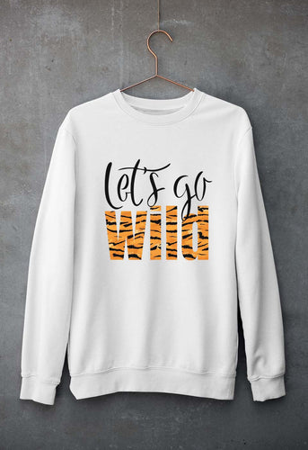 Lets Go Wild Unisex Sweatshirt for Men/Women-White-Ektarfa.online