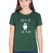 Load image into Gallery viewer, Love Daddy T-Shirt for Women-Dark green-Ektarfa.online
