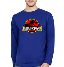 Load image into Gallery viewer, Jurassic Park Full Sleeves T-Shirt for Men-Royal Blue-Ektarfa.online
