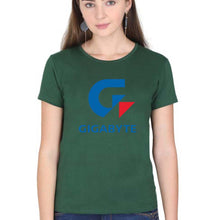 Load image into Gallery viewer, Gigabyte T-Shirt for Women-Dark Green-Ektarfa.online
