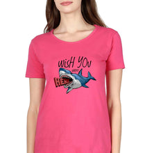Load image into Gallery viewer, Shark T-Shirt for Women-Pink-Ektarfa.online
