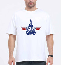 Load image into Gallery viewer, Top Gun Oversized T-Shirt for Men-White-Ektarfa.online
