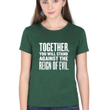 Load image into Gallery viewer, Reign-of-evil T-Shirt for Women-Dark Green-Ektarfa.online
