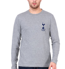 Load image into Gallery viewer, Tottenham Hotspur F.C Full Sleeves T-Shirt for Men-Grey Melange-Ektarfa.online
