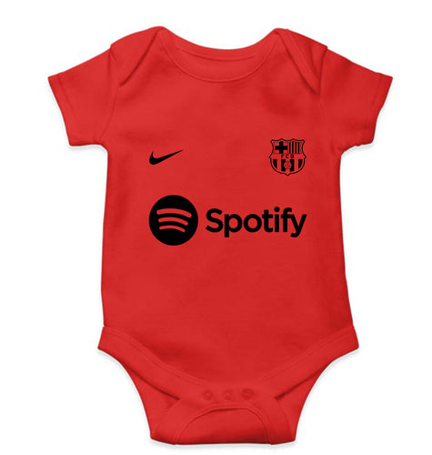 Barcelona 2022-23 Kids Romper For Baby Boy/Gir-0-5 Months(18 Inches)-RED-Ektarfa.online