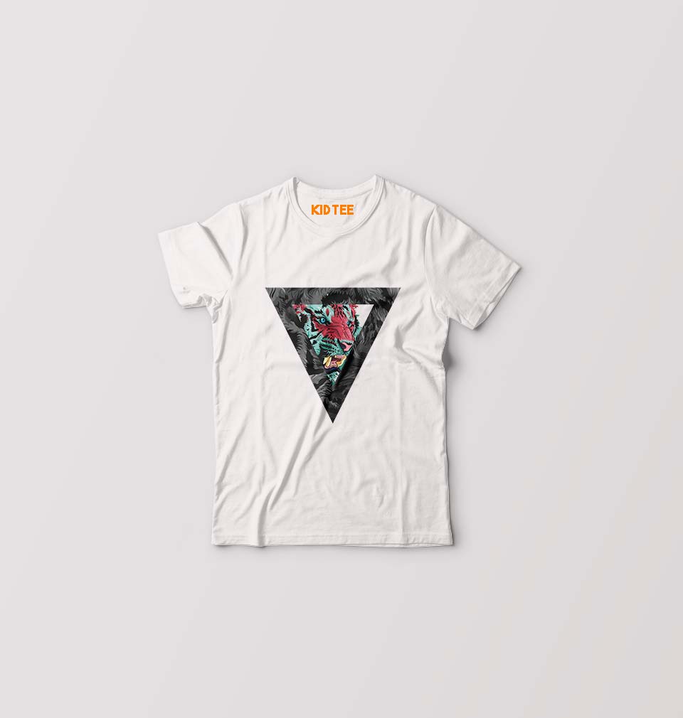 Tiger Kids T-Shirt for Boy/Girl-White-Ektarfa.online