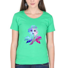 Load image into Gallery viewer, Frozen Elsa T-Shirt for Women-flag green-Ektarfa.online
