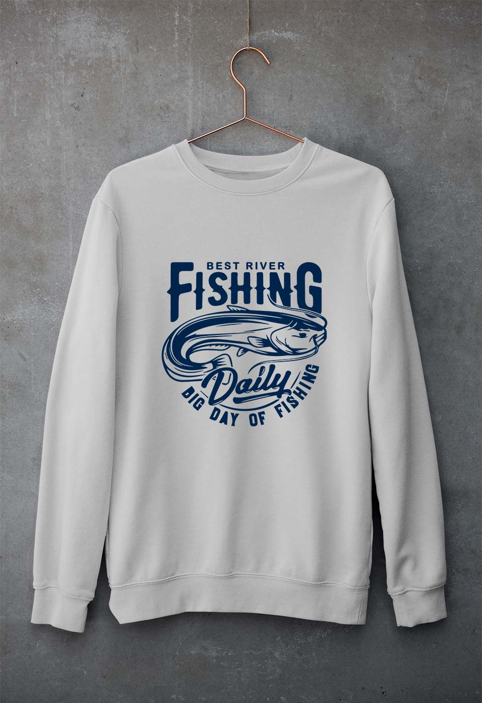 Fishing Unisex Sweatshirt for Men/Women-Grey Melange-Ektarfa.online