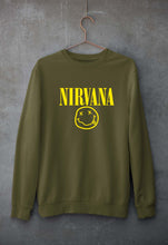 Load image into Gallery viewer, Nirvana Unisex Sweatshirt for Men/Women-Olive Green-Ektarfa.online
