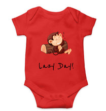 Load image into Gallery viewer, Monkey Lazy Day Kids Romper For Baby Boy/Girl-Red-Ektarfa.online
