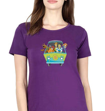 Load image into Gallery viewer, Scooby Doo T-Shirt for Women-Purple-Ektarfa.online

