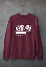Load image into Gallery viewer, Chartered Accountants(CA) In Progress Unisex Sweatshirt for Men/Women-Maroon-Ektarfa.online
