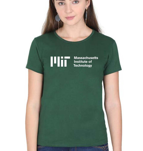 MIT T-Shirt for Women-Dark Green-Ektarfa.online