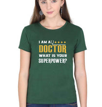 Load image into Gallery viewer, Doctor T-Shirt for Women-Dark Green-Ektarfa.online
