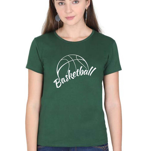 NBA Basketball T-Shirt for Women-Dark Green-Ektarfa.online