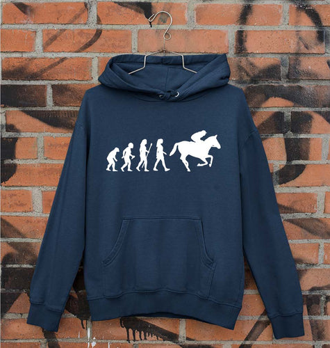 Horse Riding Unisex Hoodie for Men/Women-Navy Blue-Ektarfa.online