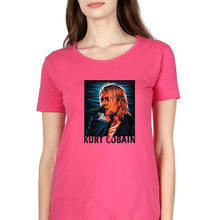 Load image into Gallery viewer, Kurt Cobain T-Shirt for Women-Pink-Ektarfa.online
